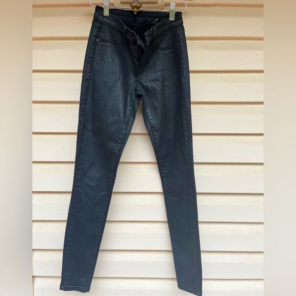 BlankNYC black super skinny pants, polyurethane/viscose blend, high rise, 24 - Picture 1 of 10